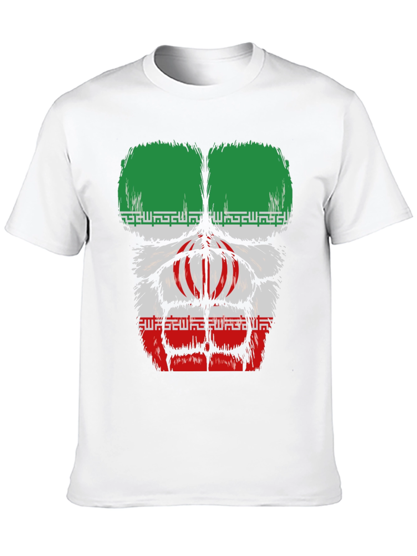Iran Flag Gorilla Chest T-Shirt