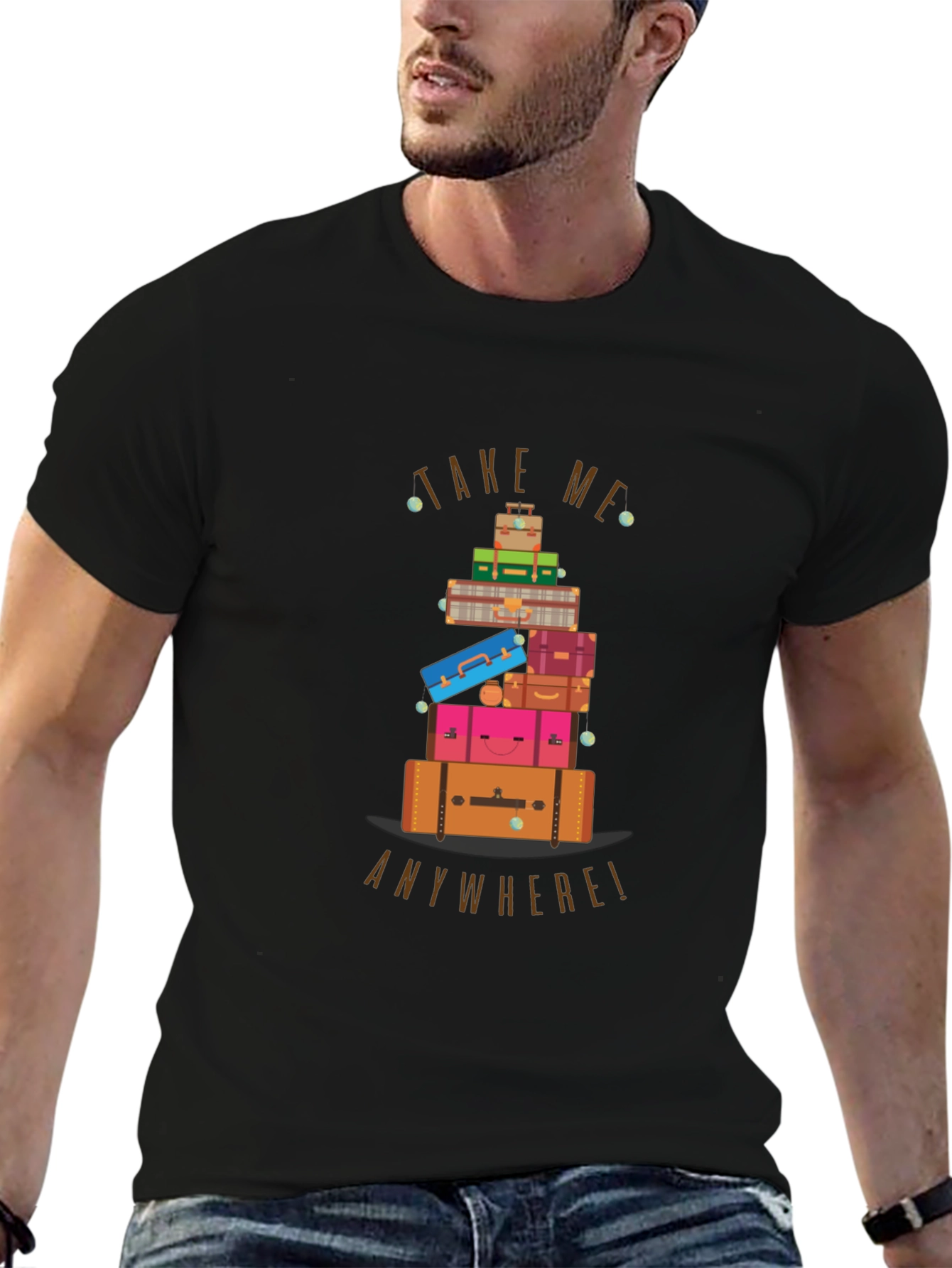 Travel Stack Graphic T-Shirt - Take Me Anywhere