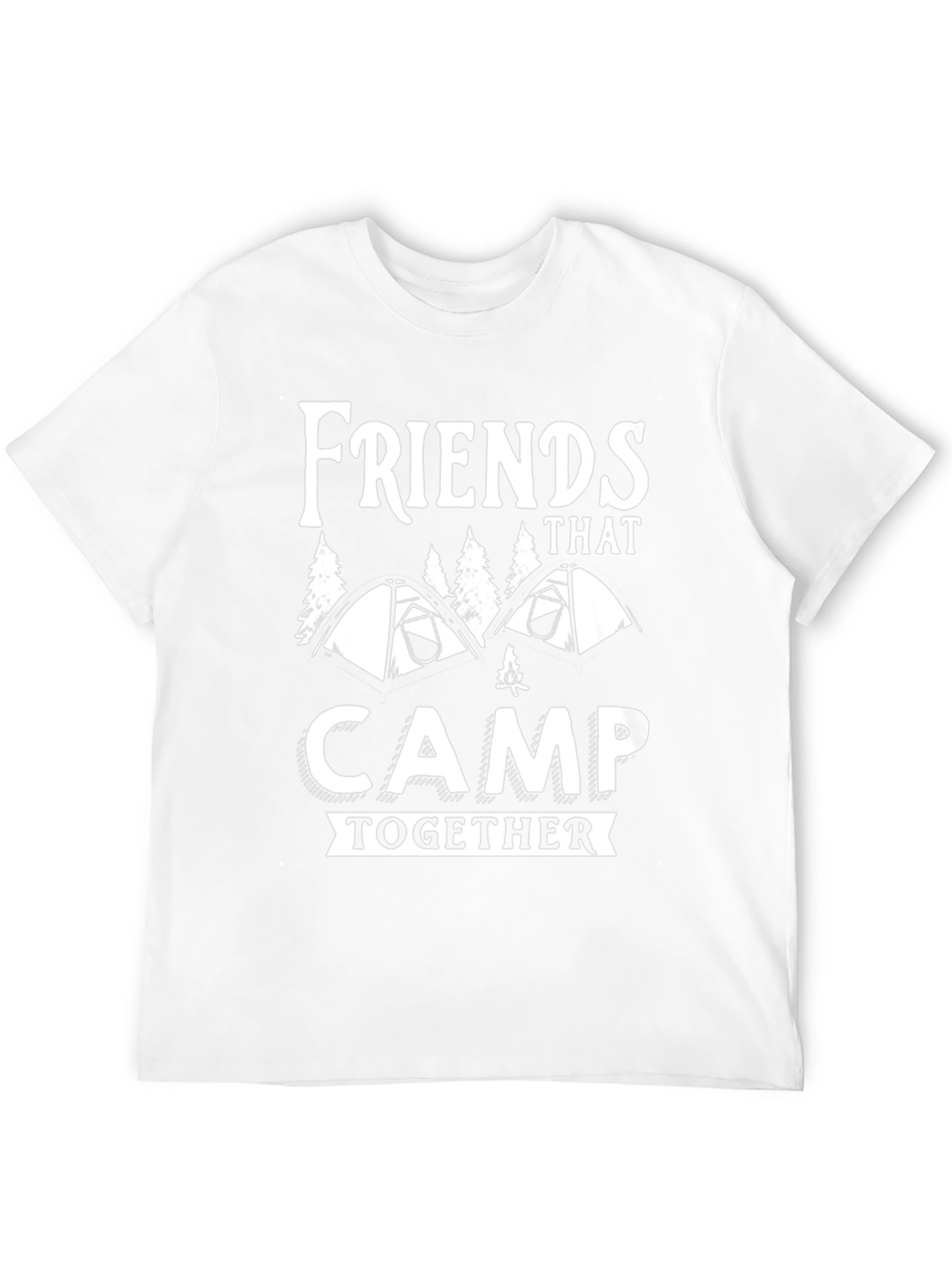 Friends That Camp Together Black T-Shirt