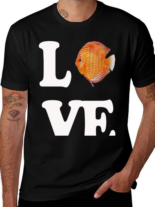 Love Discus Fish Graphic T-Shirt