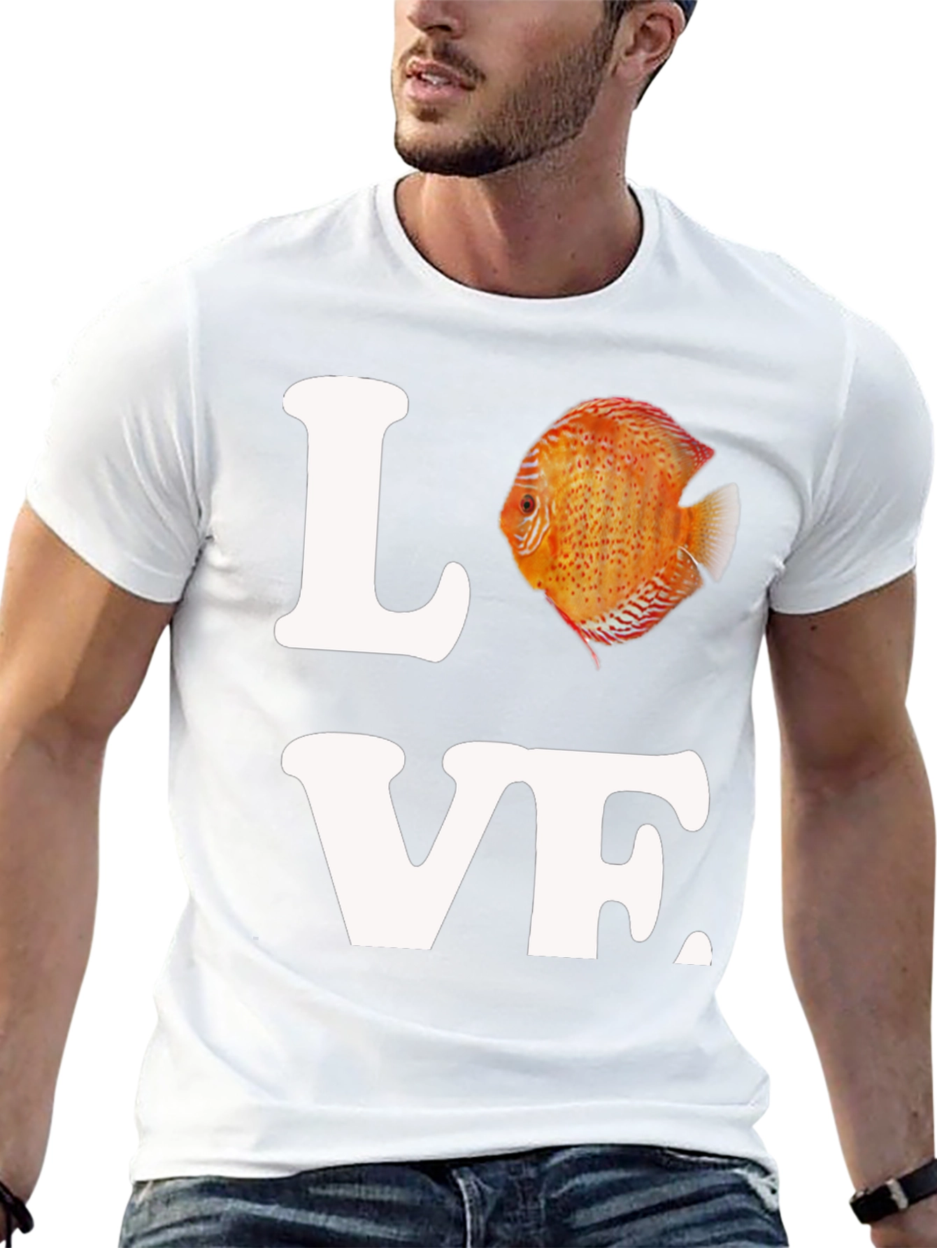 Love Discus Fish Graphic T-Shirt
