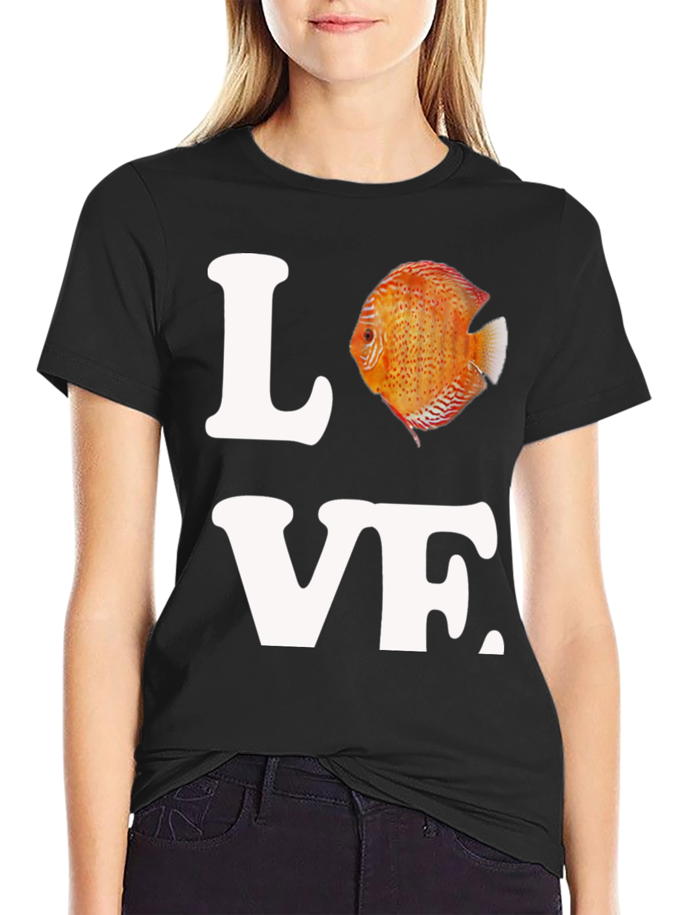 Love Discus Fish Graphic T-Shirt