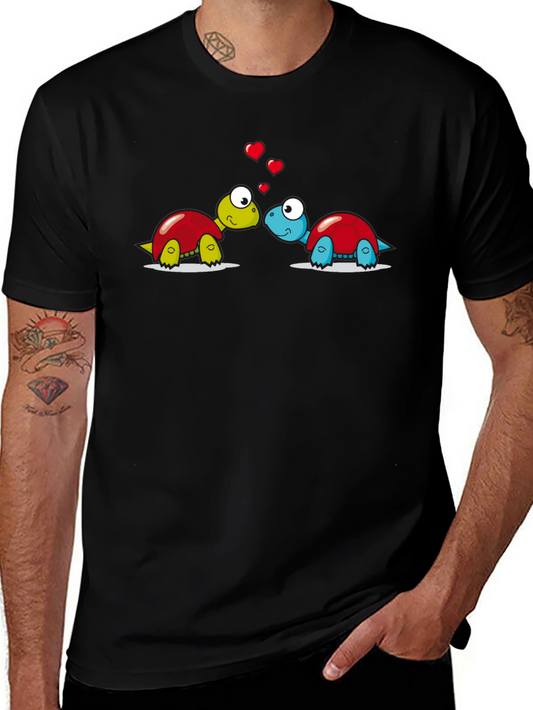 Cute Turtle Love Graphic T-Shirt