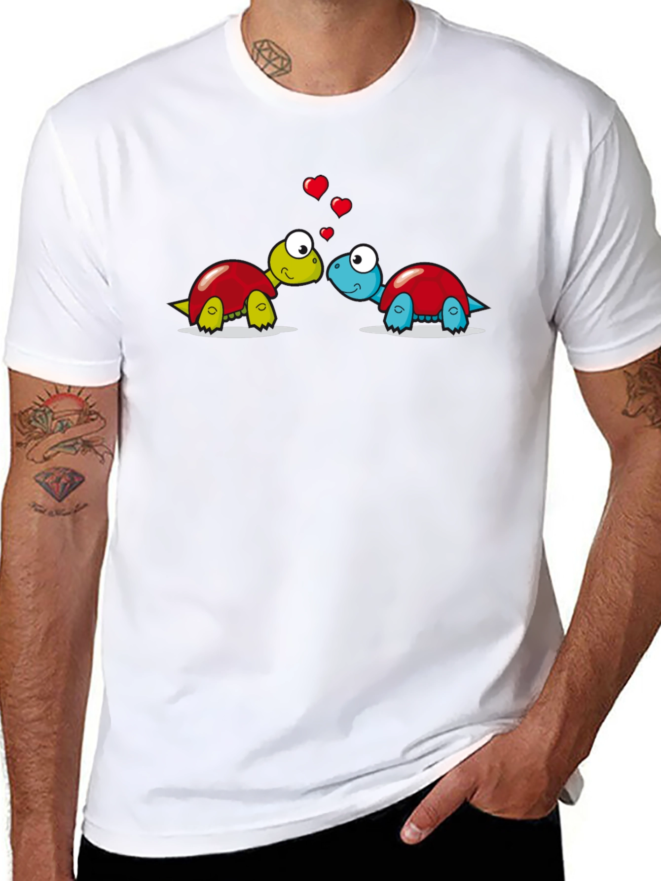 Cute Turtle Love Graphic T-Shirt