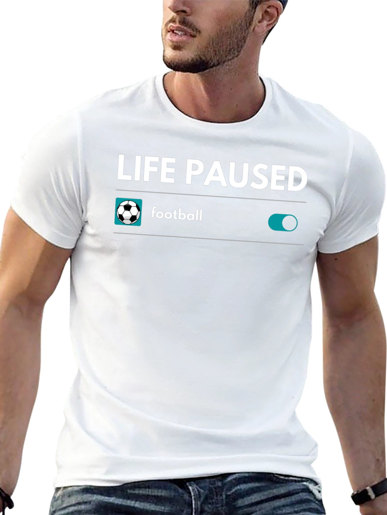 Life Paused Football Mode On T-Shirt