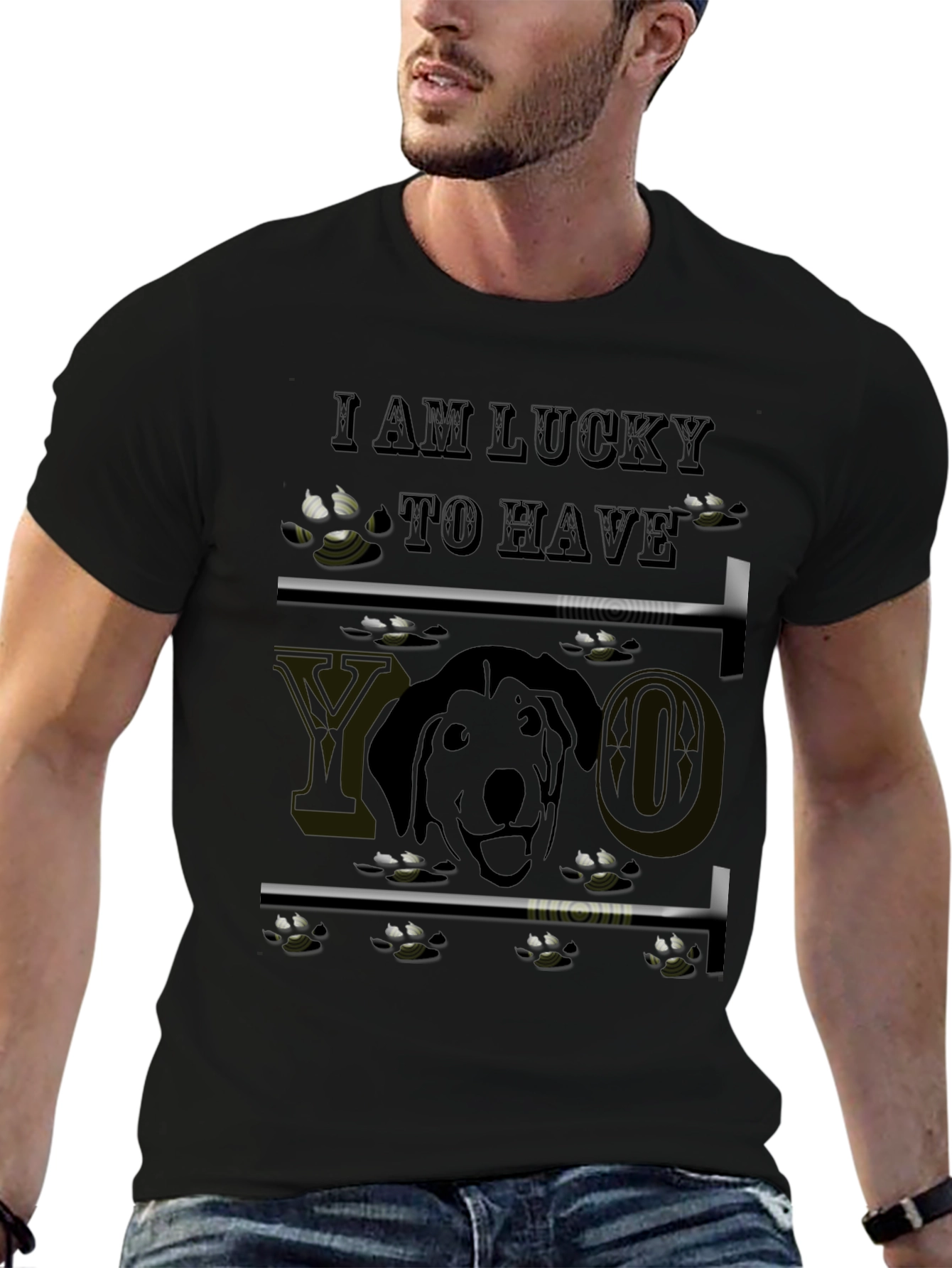 Lucky Dog Graphic T-Shirt