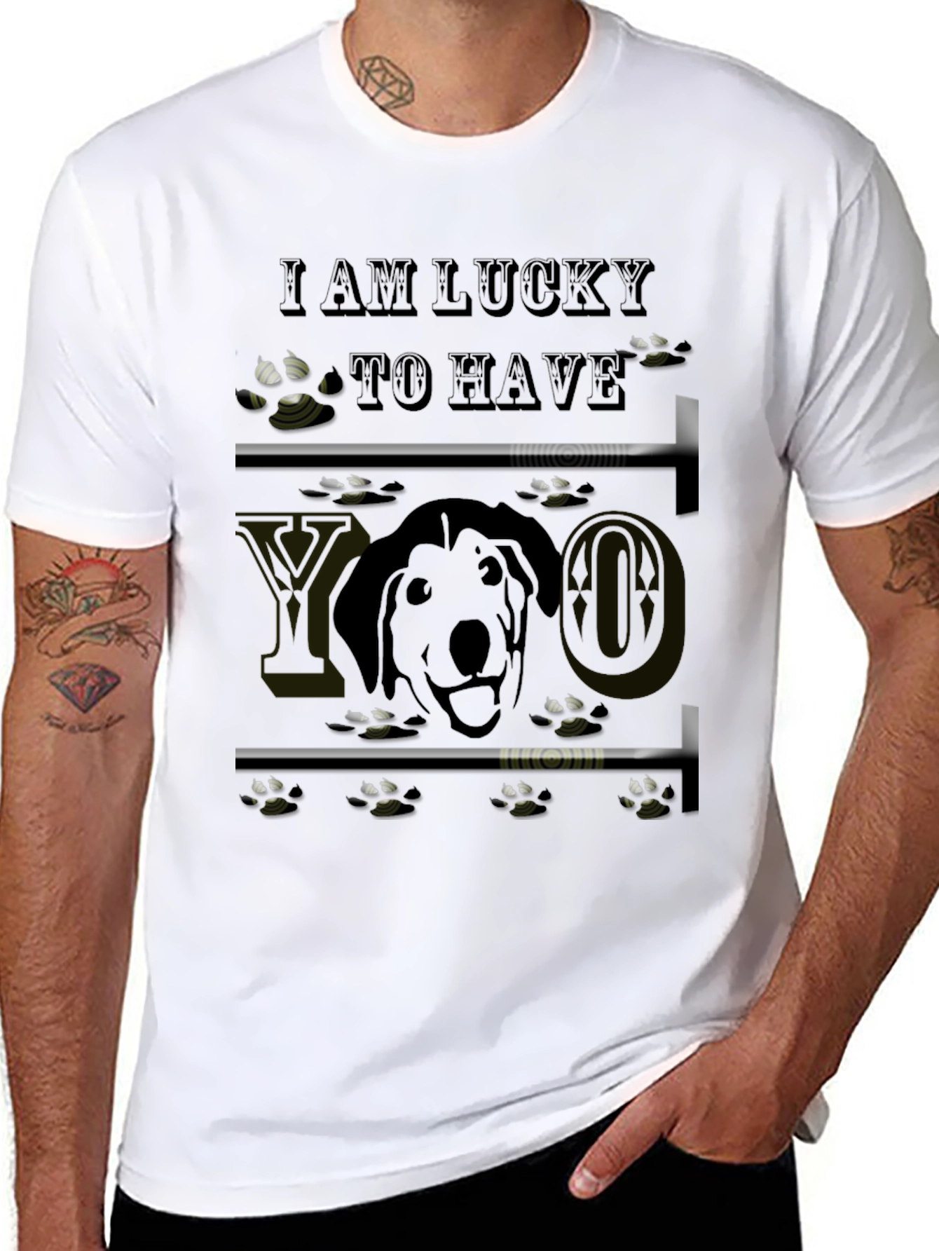 Lucky Dog Graphic T-Shirt