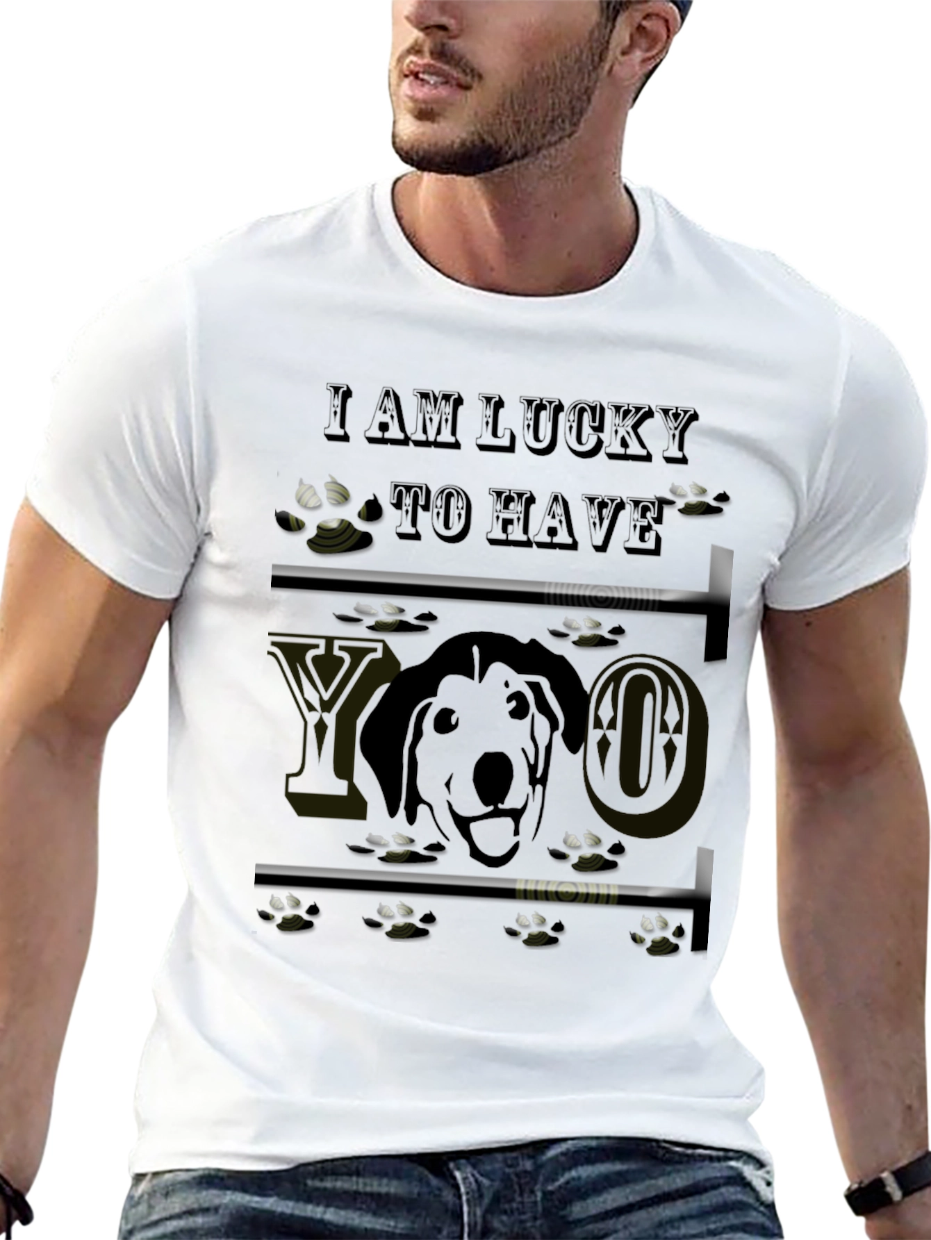 Lucky Dog Graphic T-Shirt