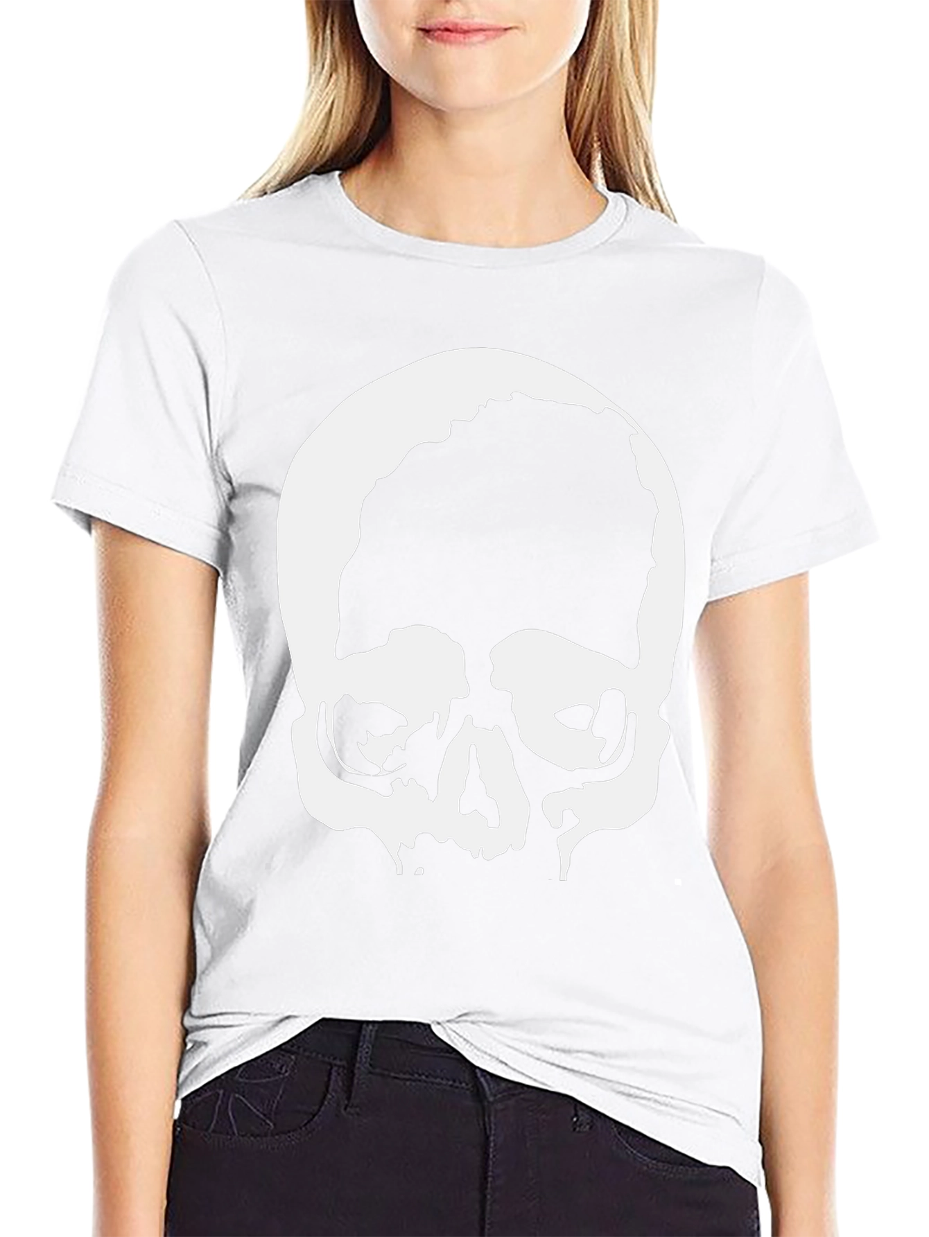 Skull Graphic Black T-Shirt - Edgy & Stylish