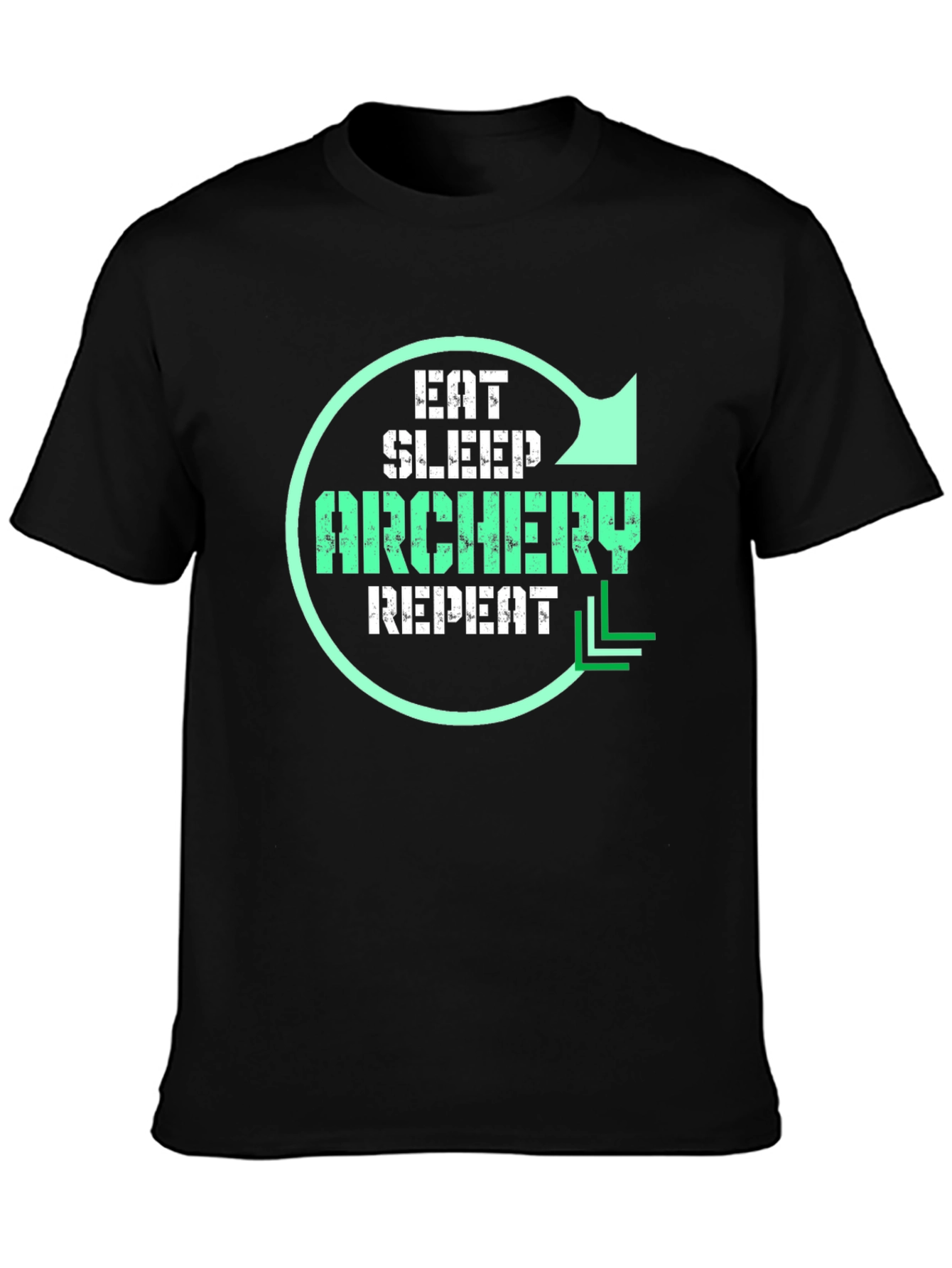 Eat Sleep Archery Repeat Graphic T-Shirt