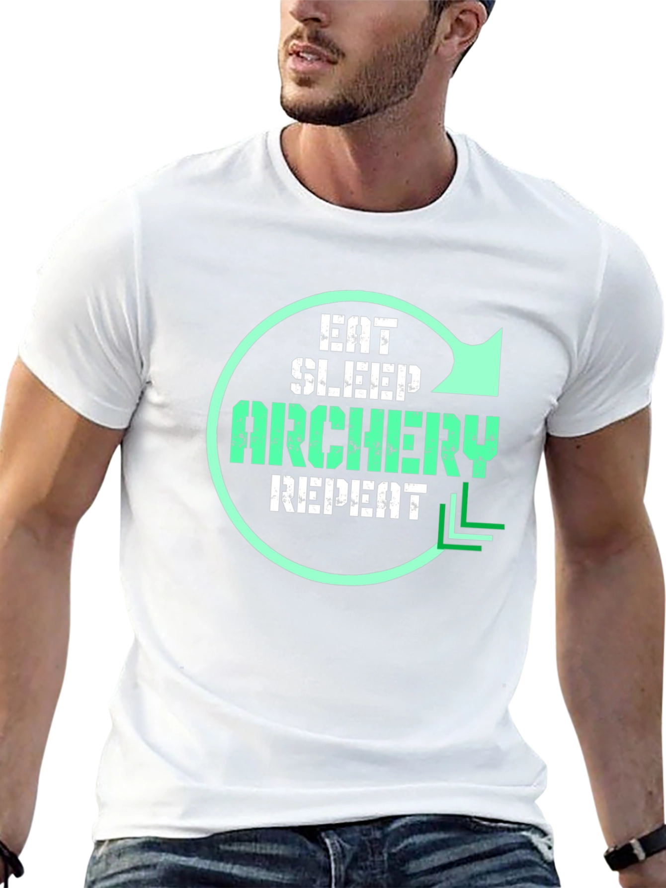 Eat Sleep Archery Repeat Graphic T-Shirt