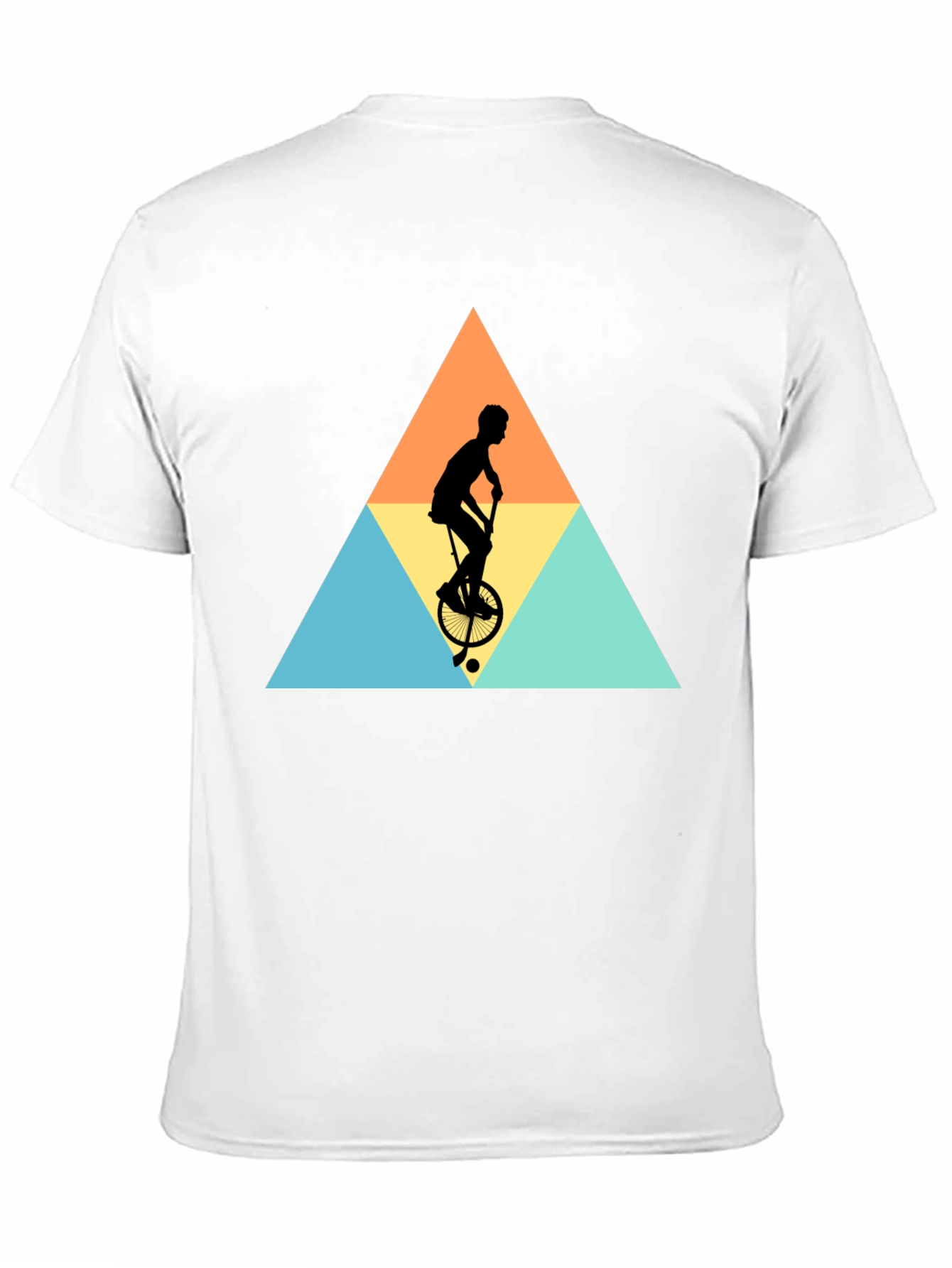 Unicycle Silhouette Graphic Tee - Black