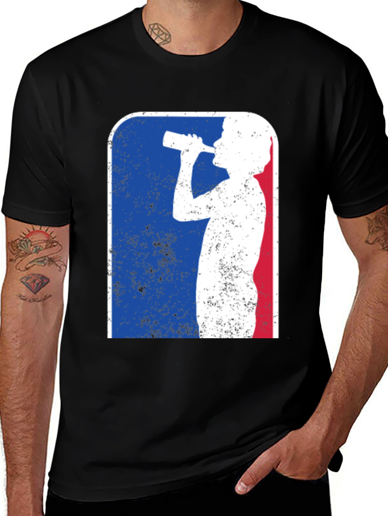 Retro Drinking Team T-Shirt - Funny Party Tee