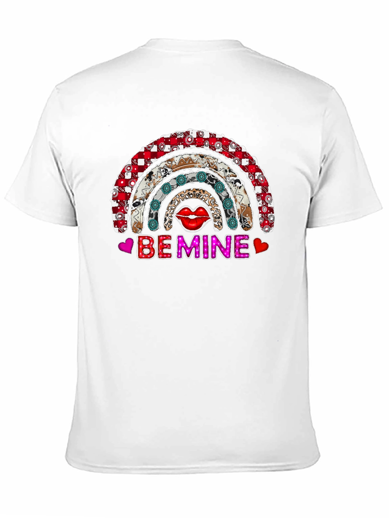 Be Mine Rainbow Graphic Tee - Valentines Day Shirt