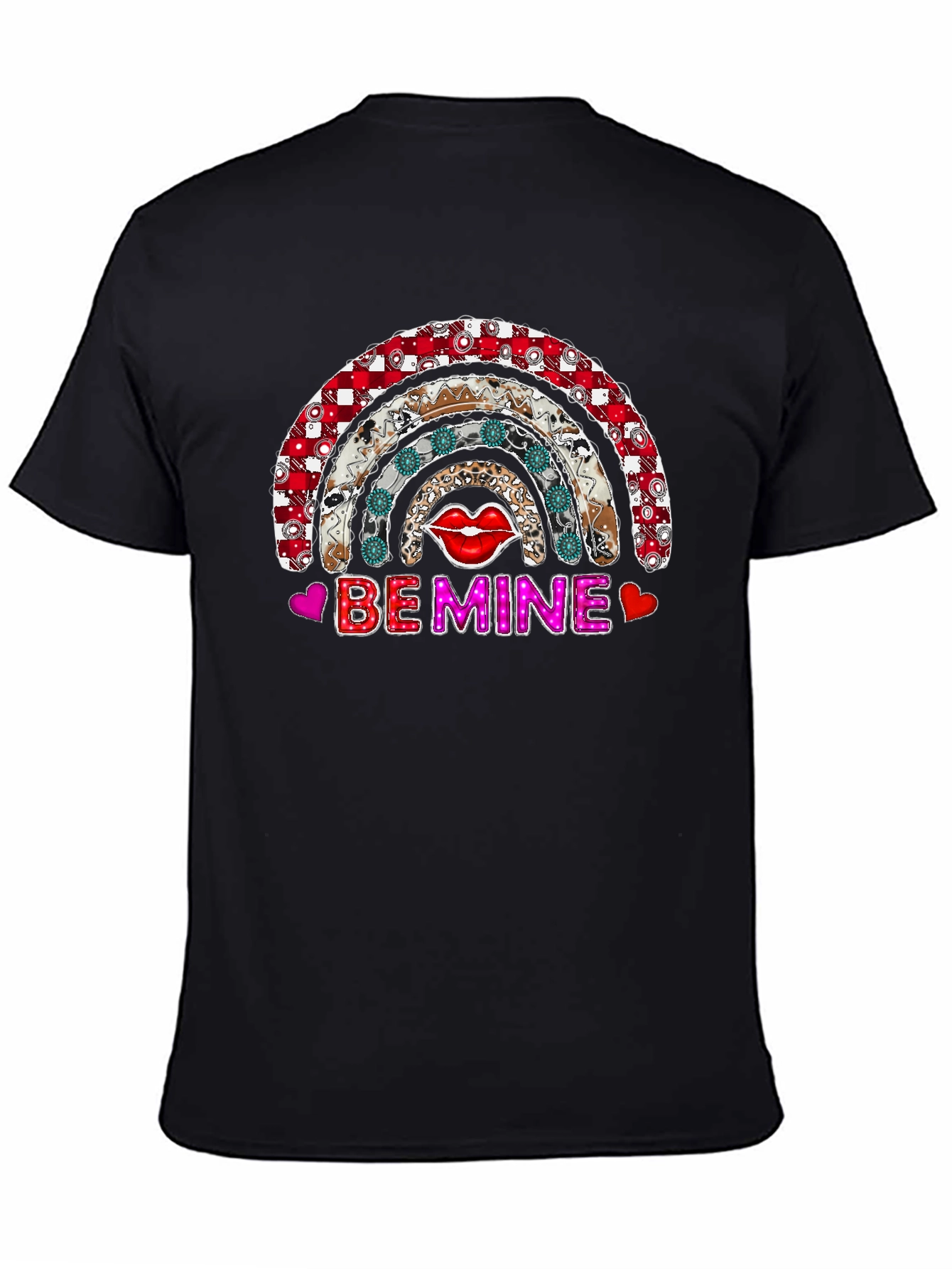 Be Mine Rainbow Graphic Tee - Valentines Day Shirt