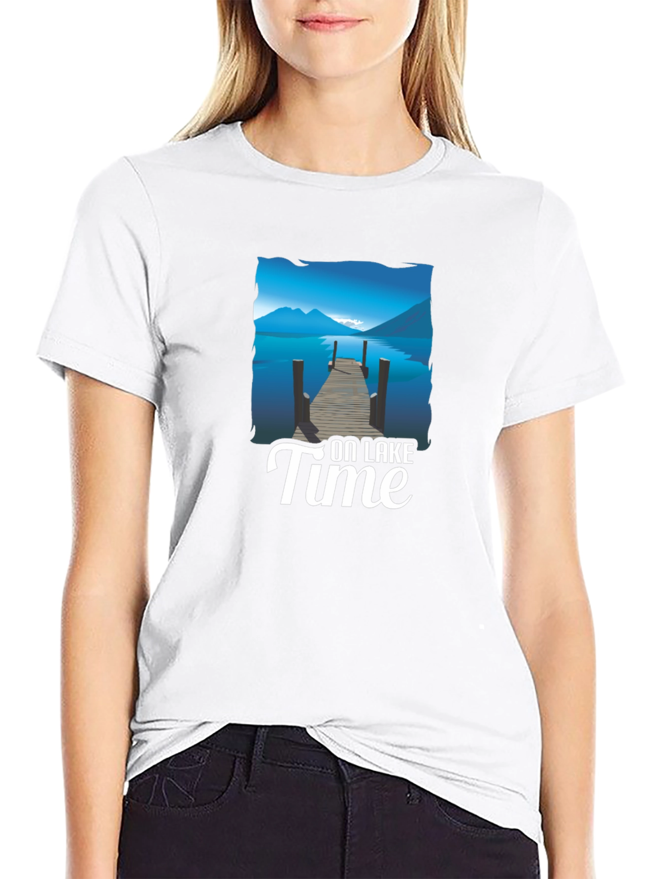 On Lake Time Graphic T-Shirt