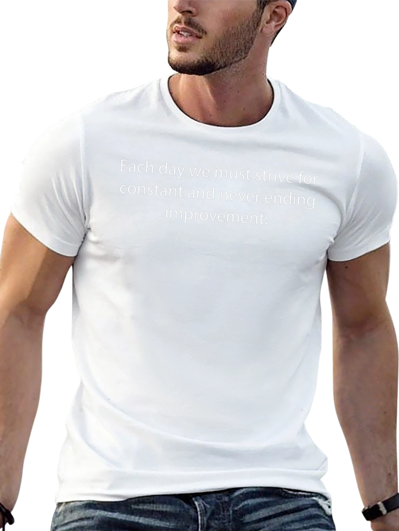 Inspirational Motto Black Tee