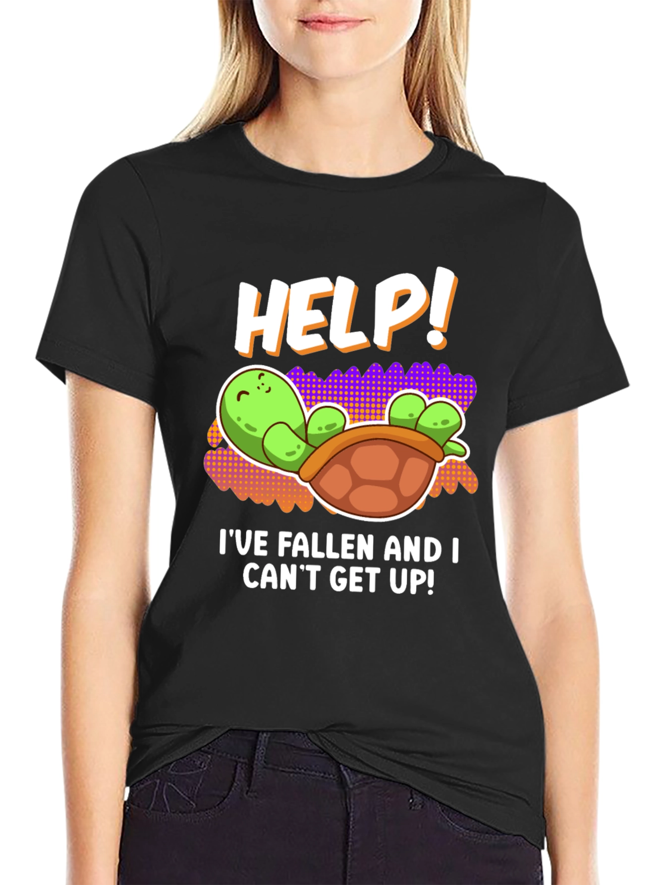 Help! Turtle Tee - Ive Fallen Humor T-Shirt