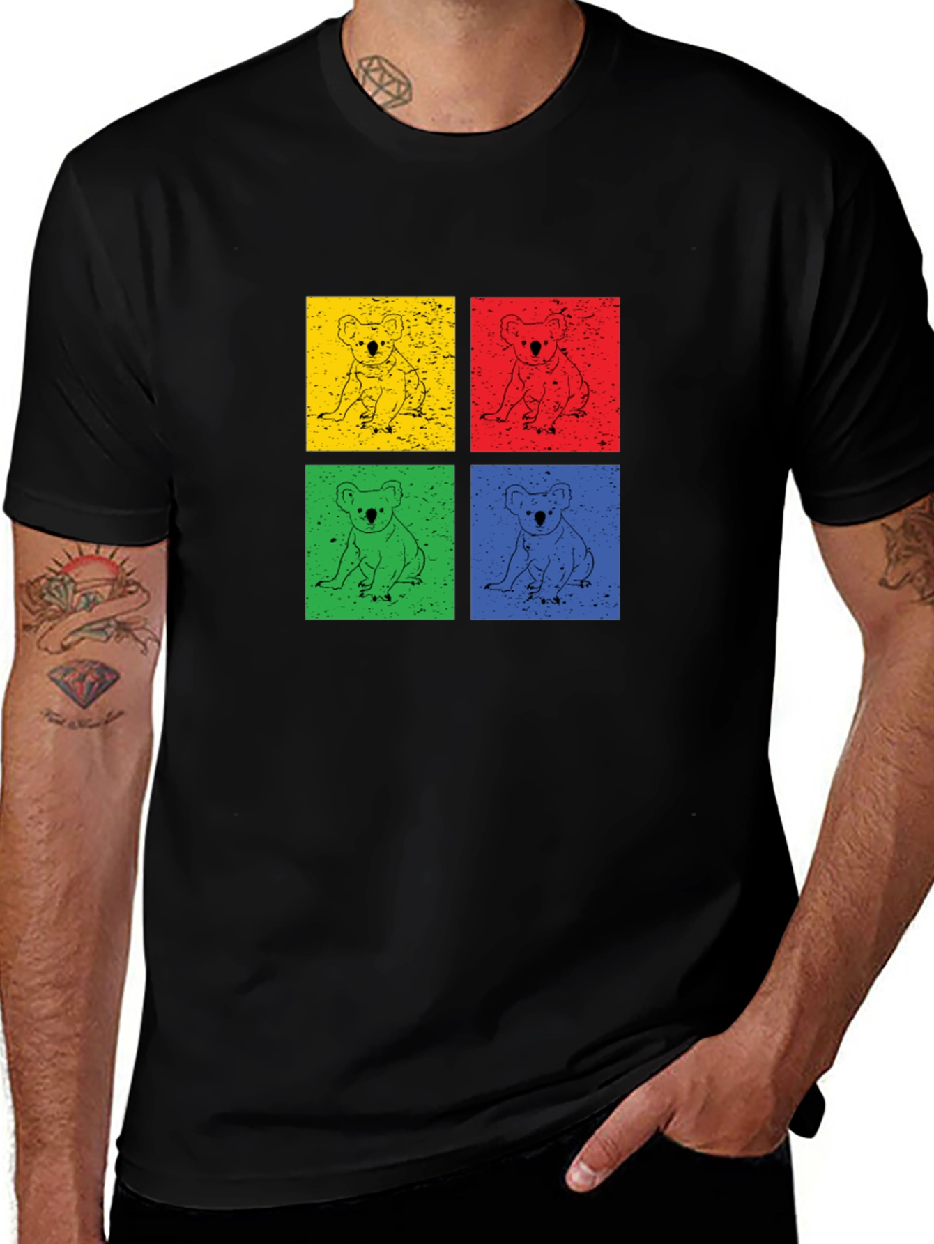 Koala Pop Art Graphic T-Shirt