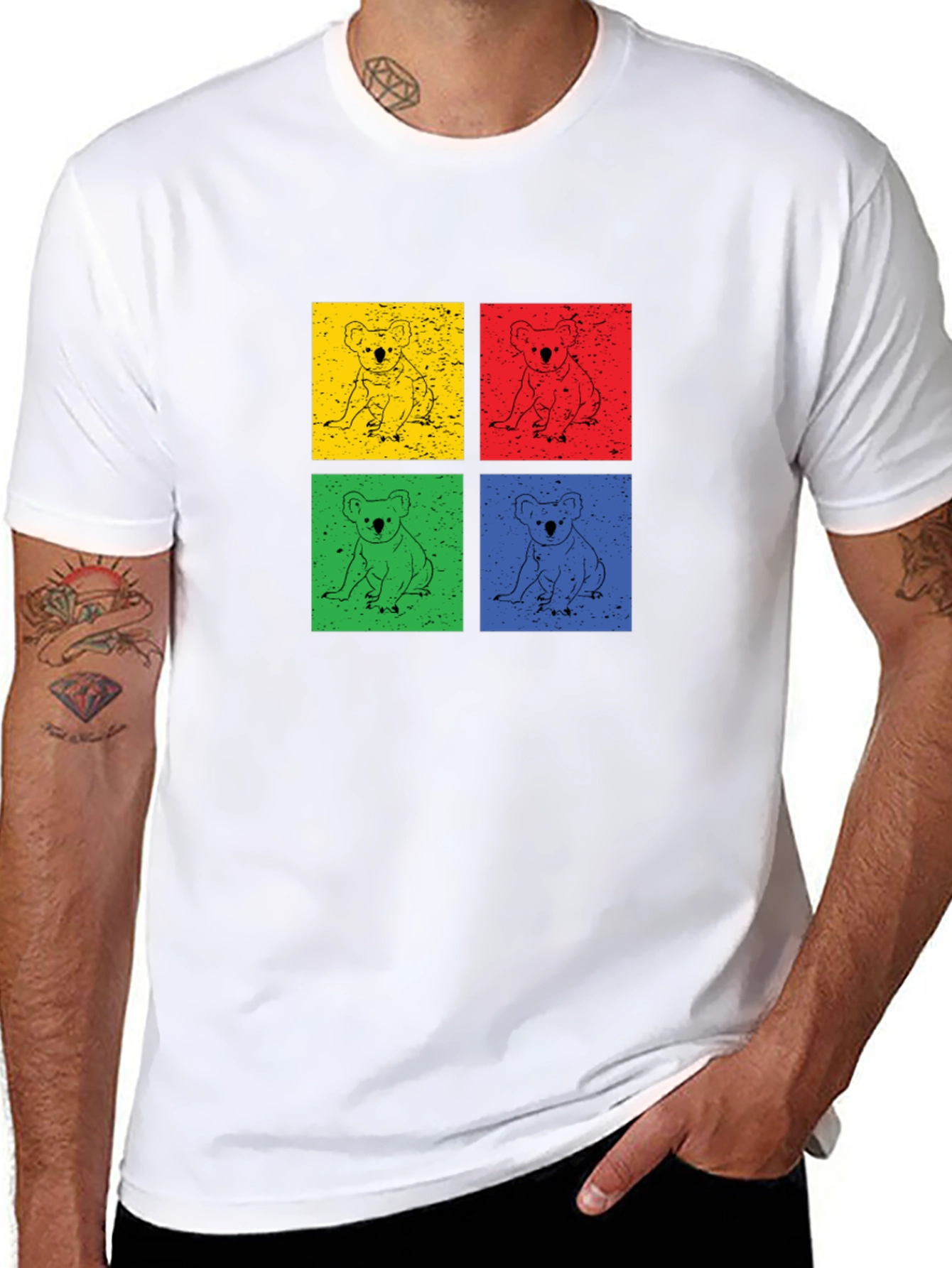 Koala Pop Art Graphic T-Shirt