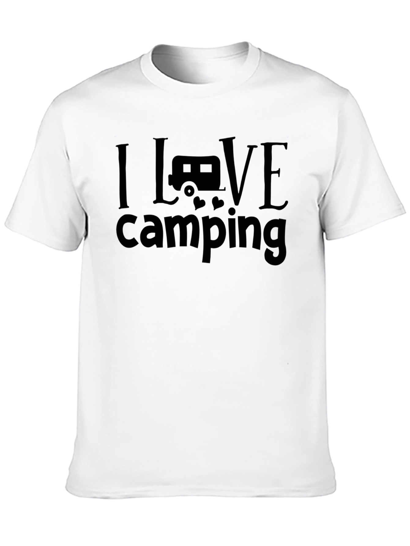 I Love Camping Graphic Tee - Black