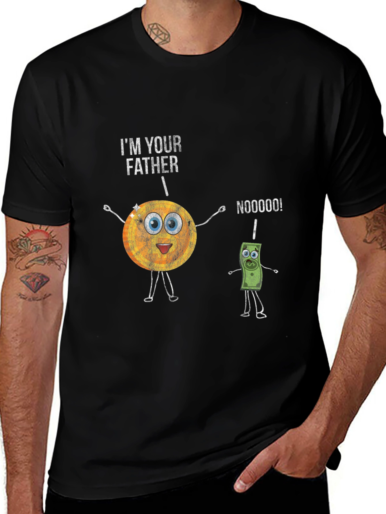 Funny Fathers Day T-Shirt - Sun & Money