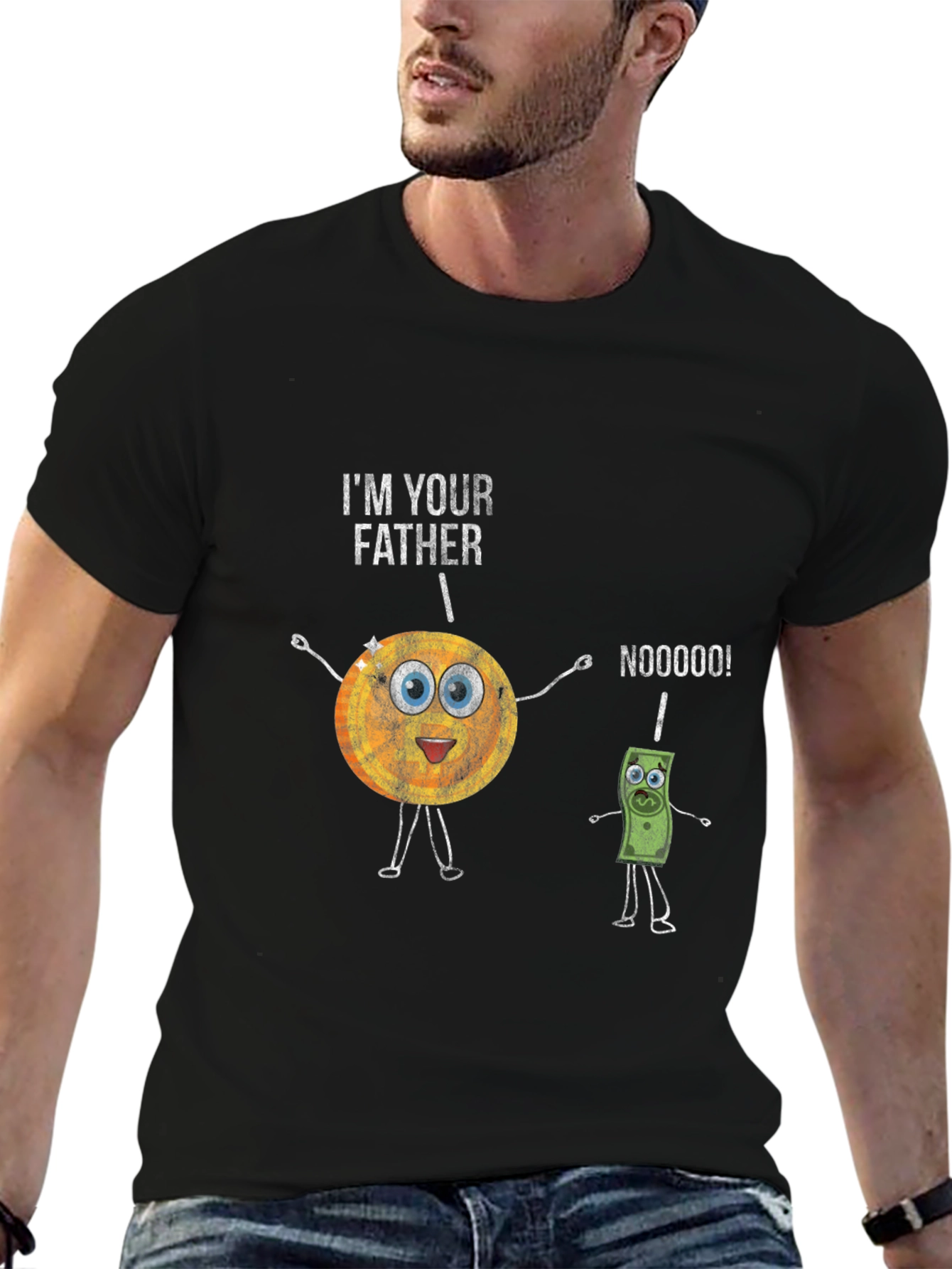 Funny Fathers Day T-Shirt - Sun & Money