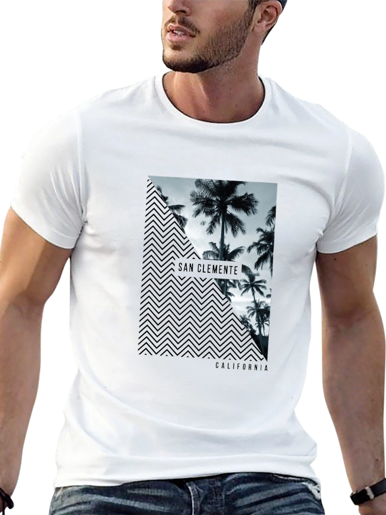 San Clemente California Graphic Tee - Black