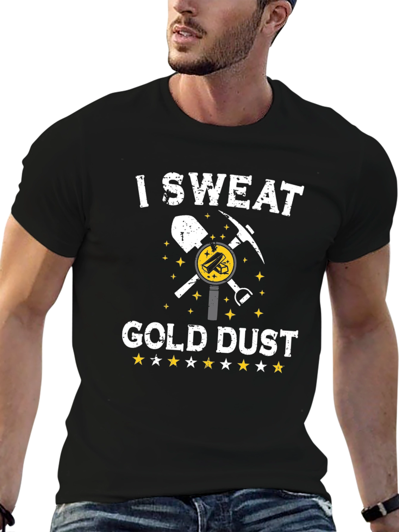 I Sweat Gold Dust Funny Mining T-Shirt