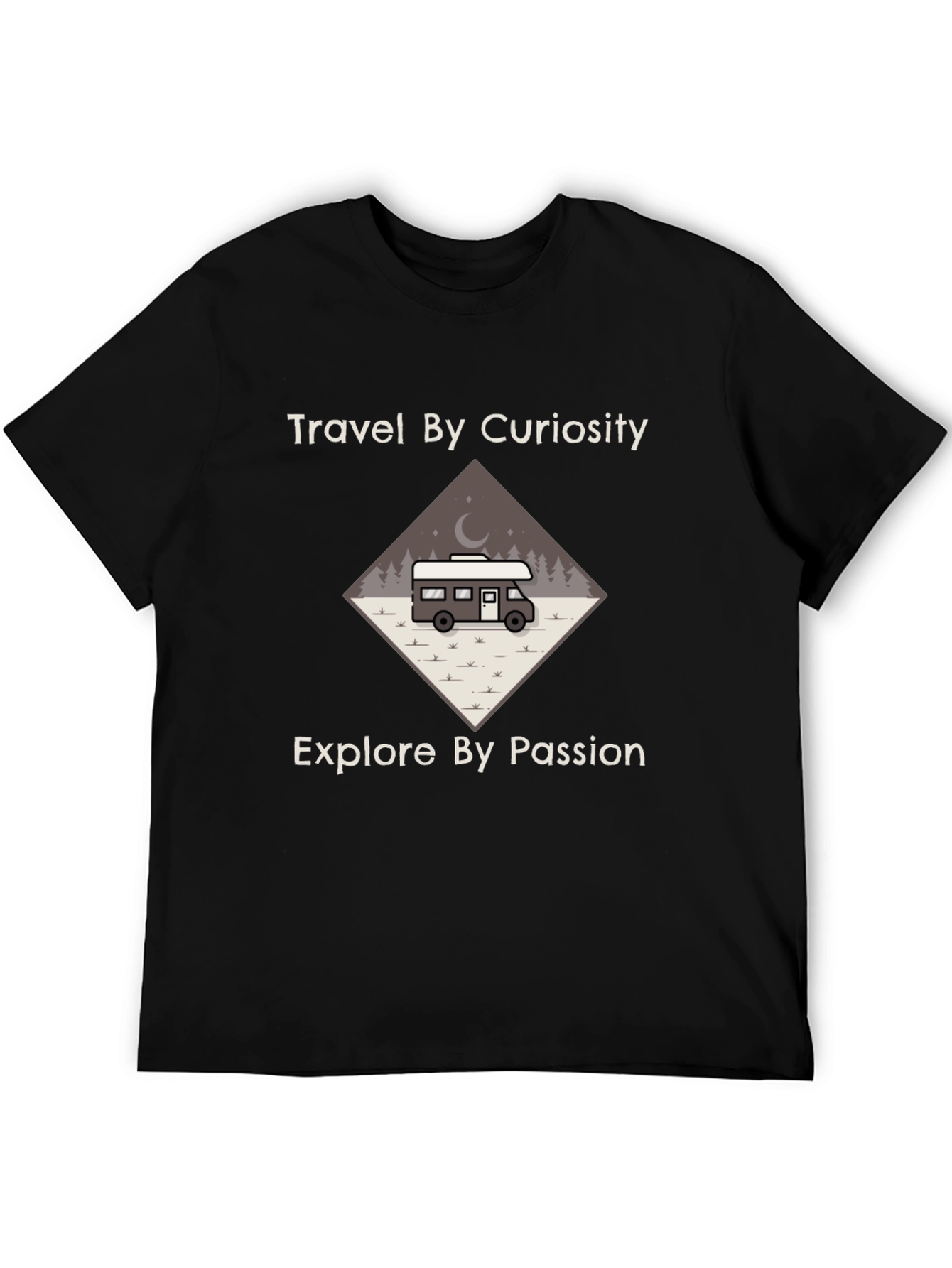 Travel by Curiosity T-Shirt - Explore Passion