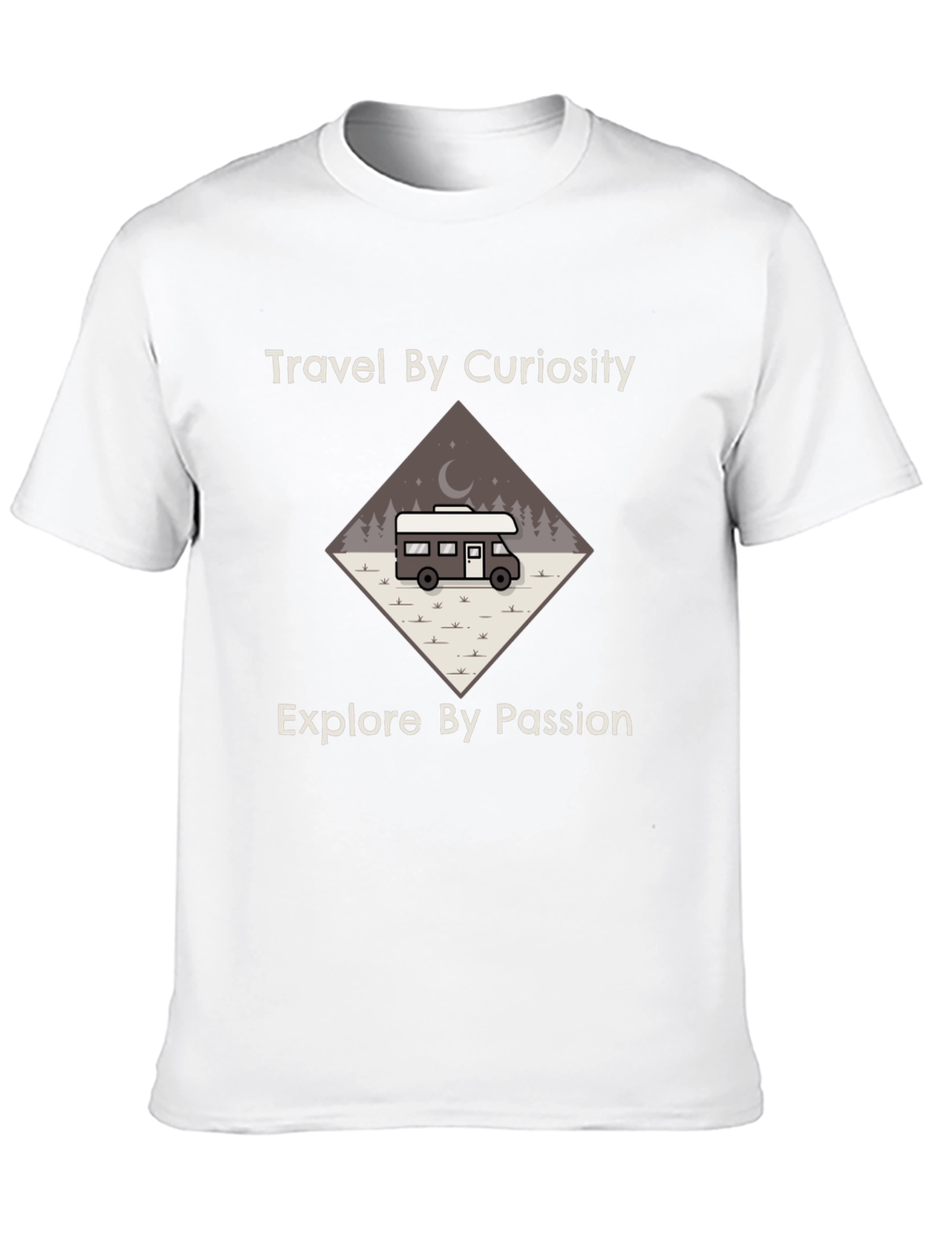 Travel by Curiosity T-Shirt - Explore Passion