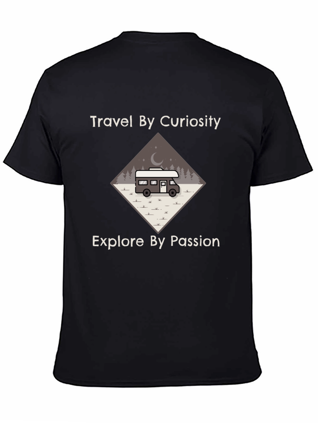 Travel by Curiosity T-Shirt - Explore Passion