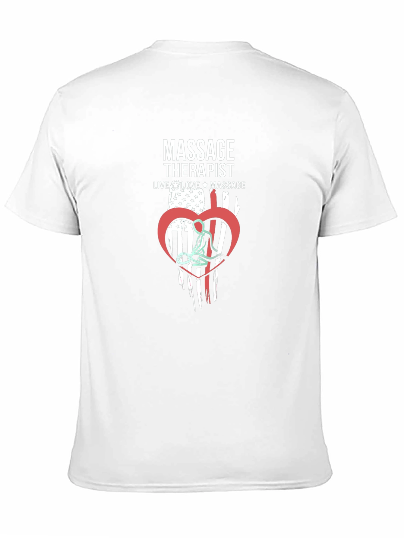 Massage Therapist Flag Graphic T-Shirt