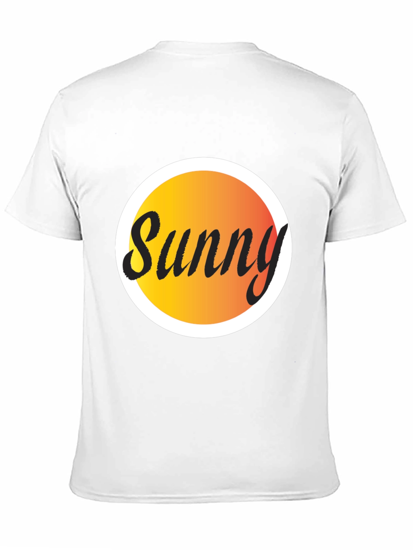Sunny Graphic Tee - Black Cotton Blend T-Shirt