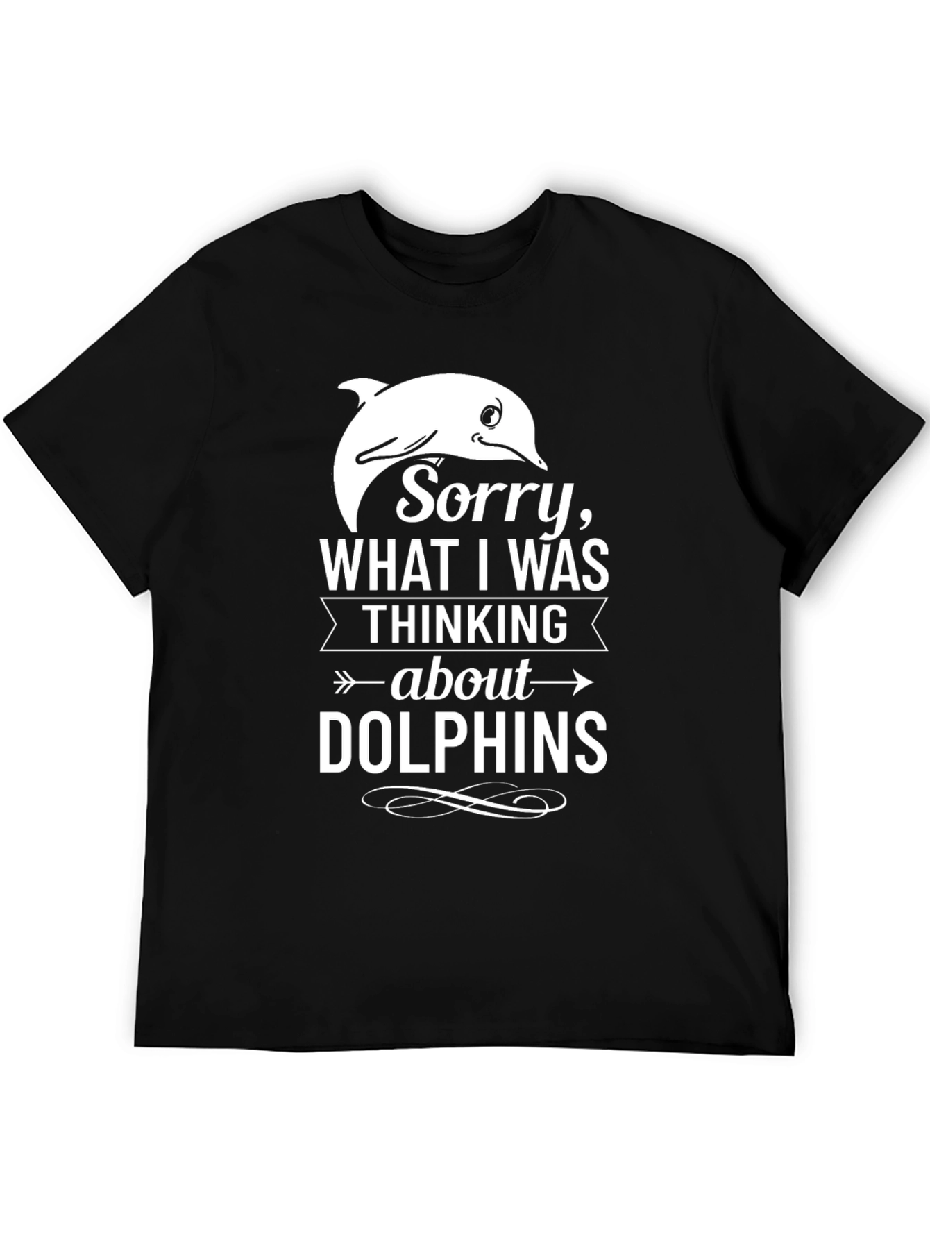 Dolphin Thoughts T-Shirt - Funny Graphic Tee