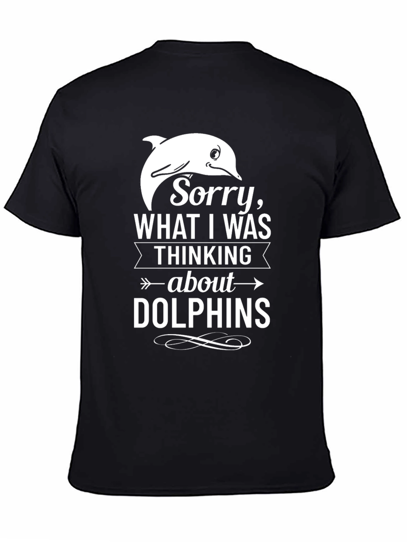 Dolphin Thoughts T-Shirt - Funny Graphic Tee