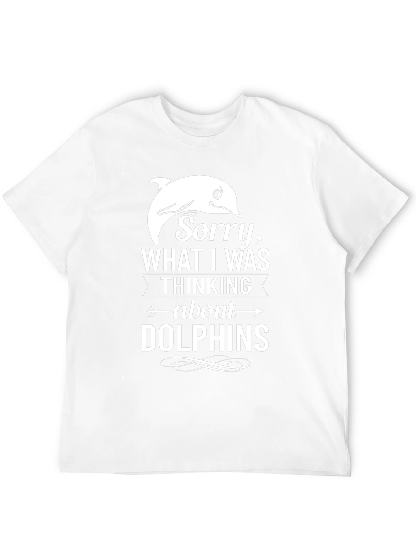 Dolphin Thoughts T-Shirt - Funny Graphic Tee