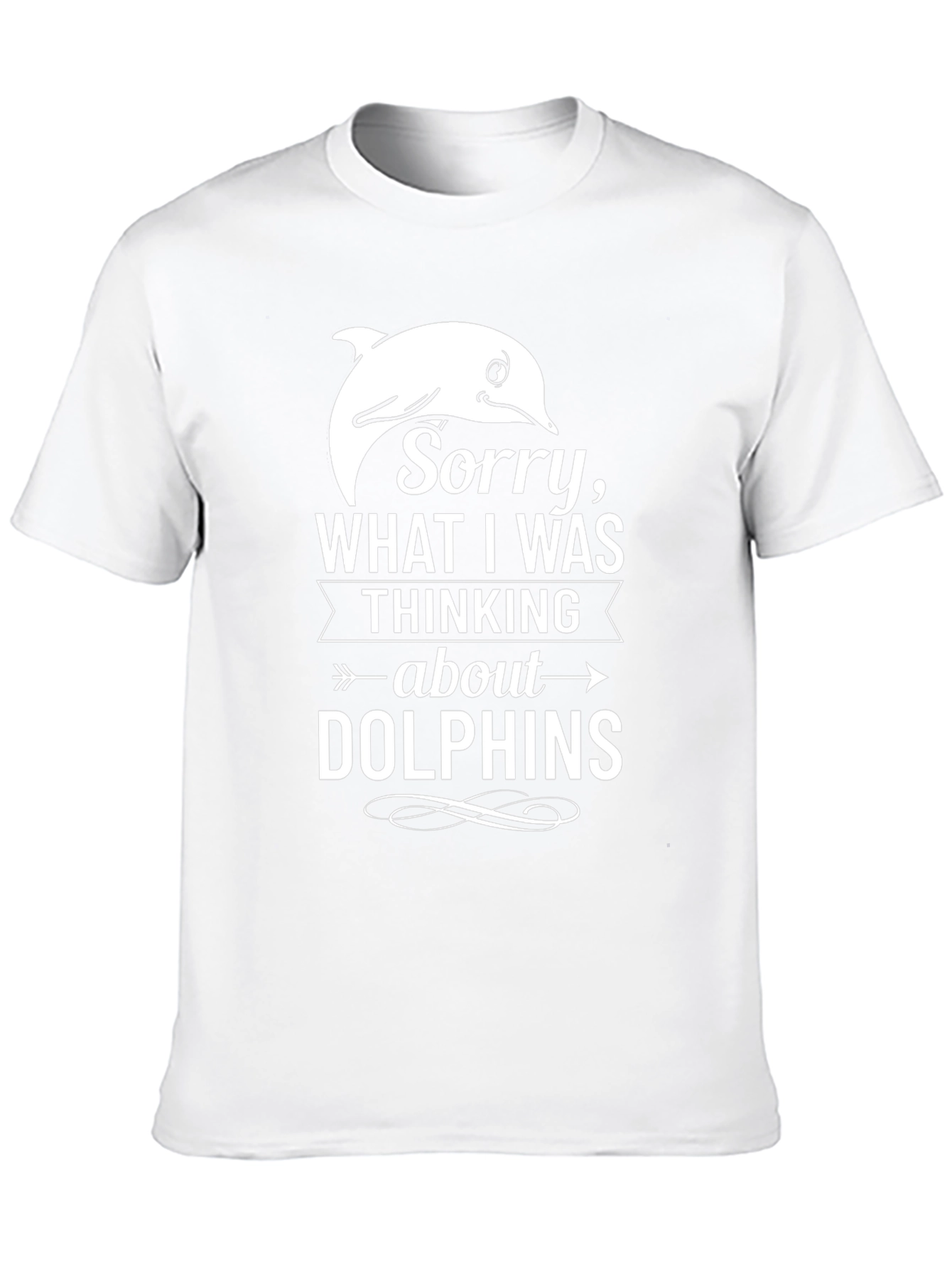Dolphin Thoughts T-Shirt - Funny Graphic Tee