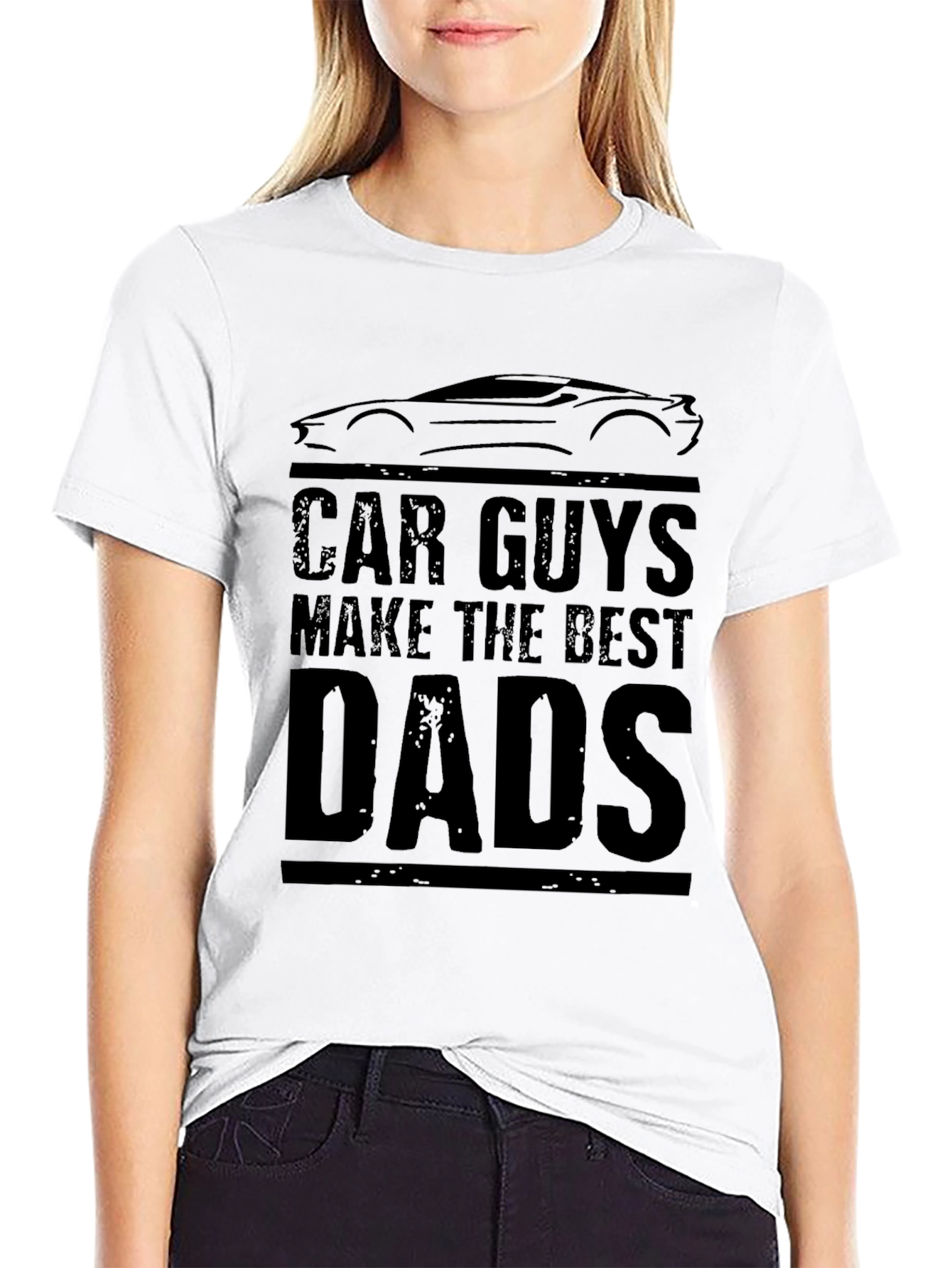 Car Guys Make The Best Dads Black T-Shirt