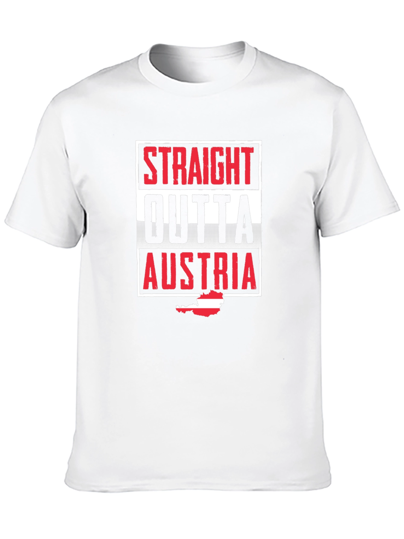 Straight Outta Austria T-Shirt | Black Novelty Tee