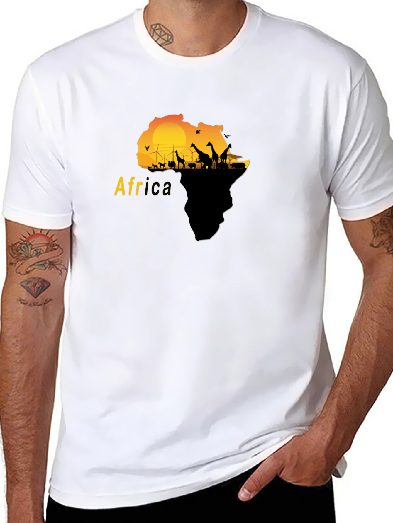 Africa Silhouette Graphic T-Shirt