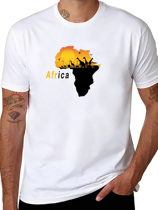 Africa Silhouette Graphic T-Shirt