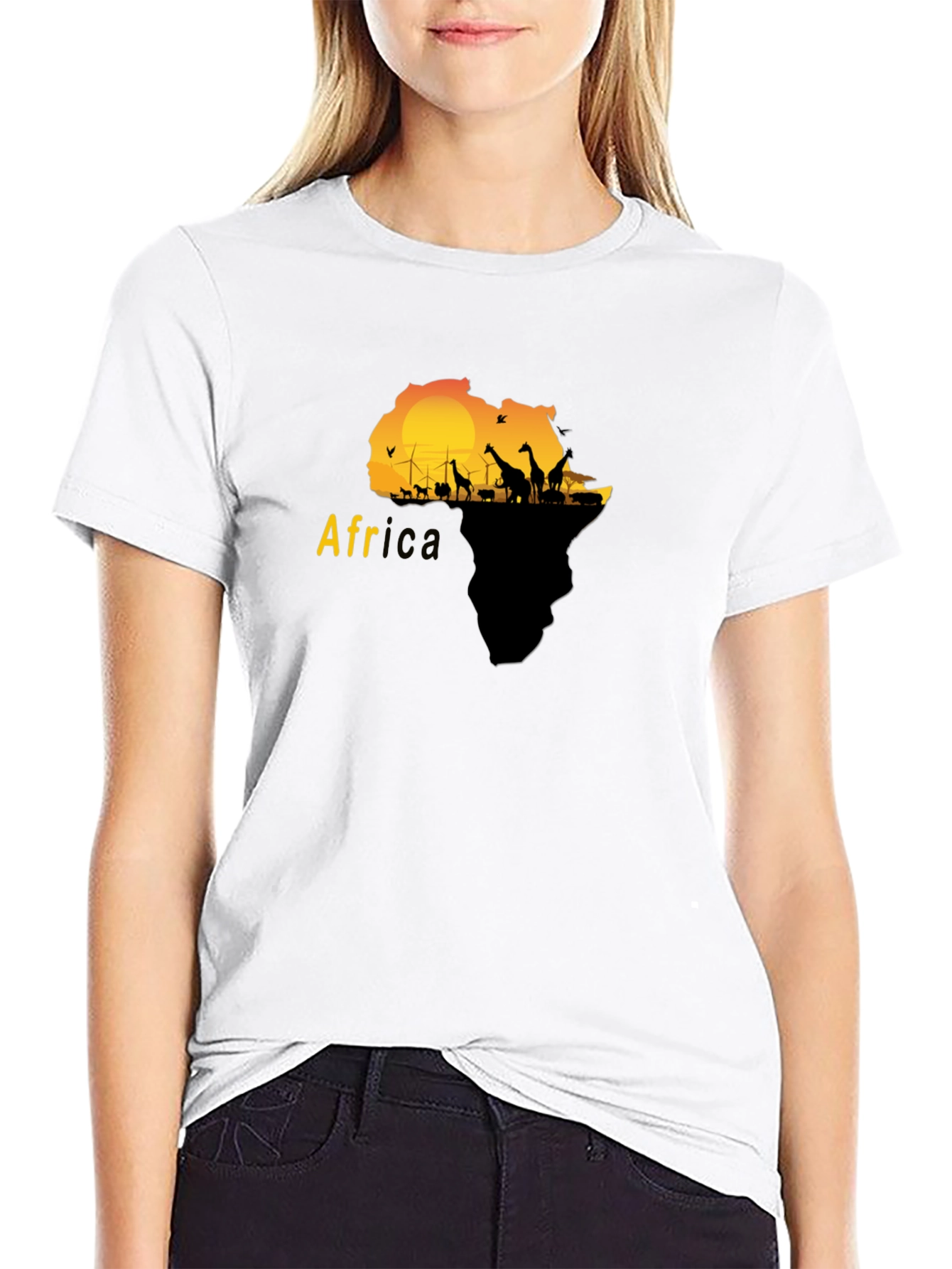 Africa Silhouette Graphic T-Shirt