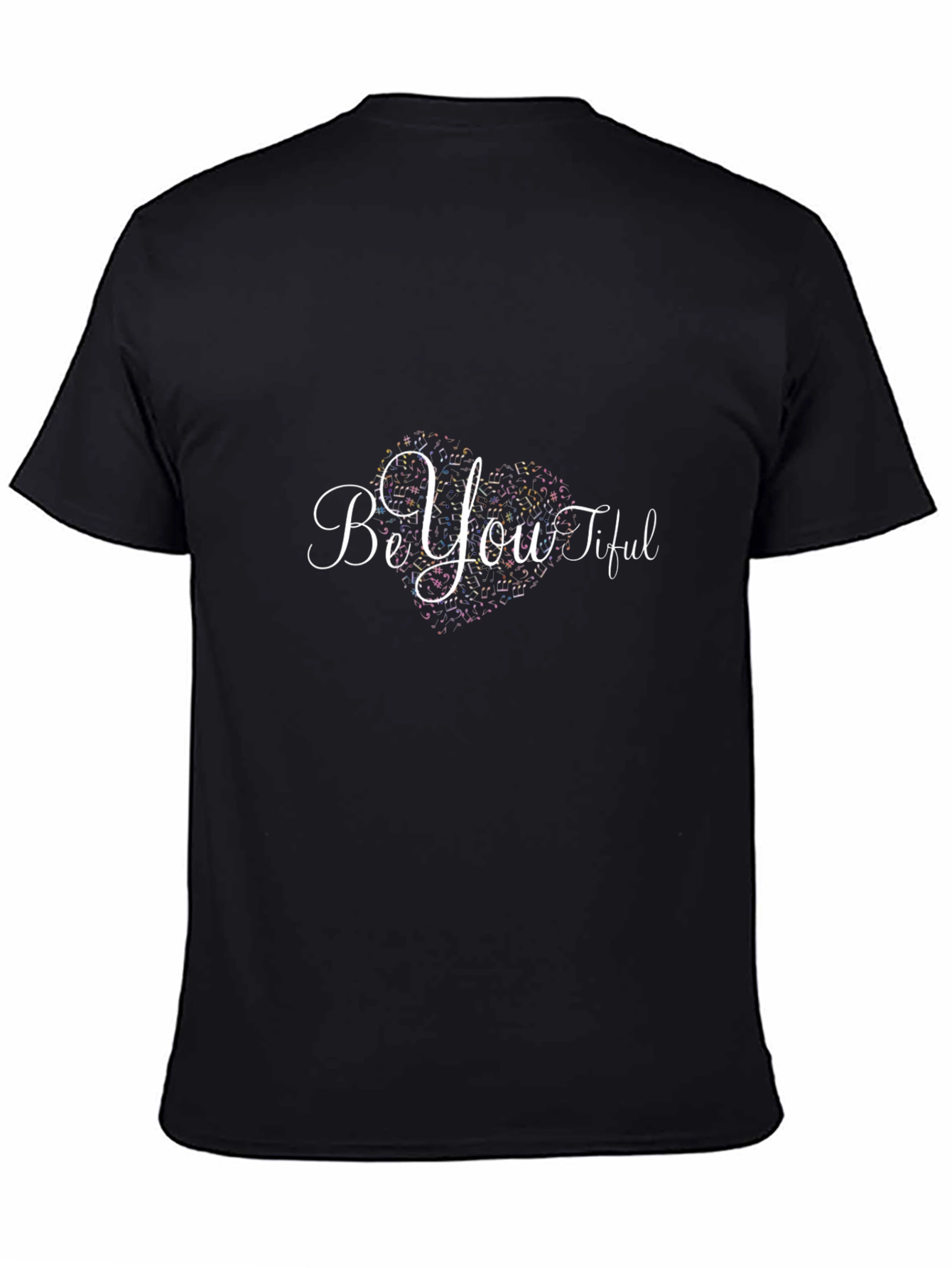 BeYOUtiful Black Tee - Inspirational Design