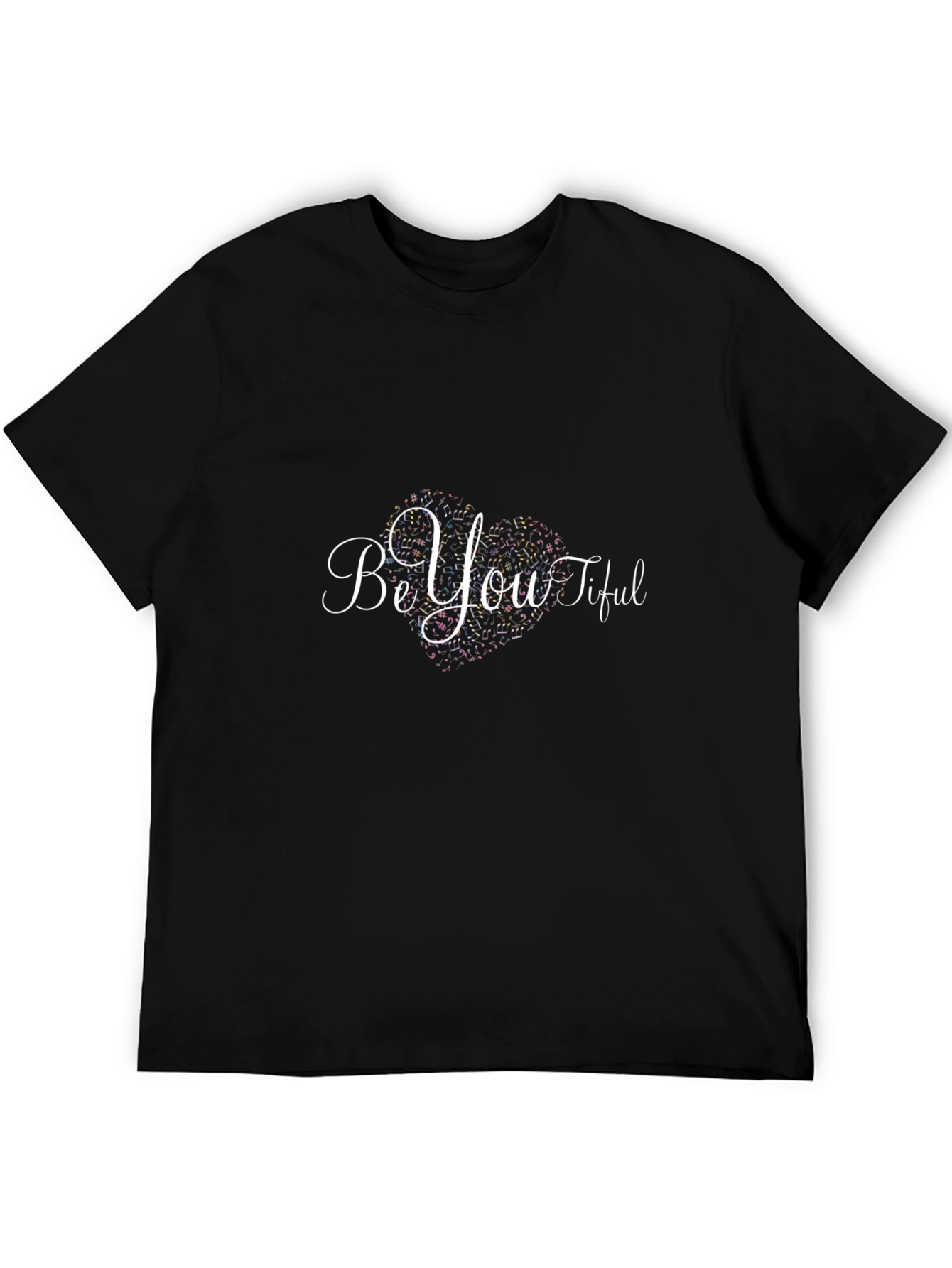BeYOUtiful Black Tee - Inspirational Design