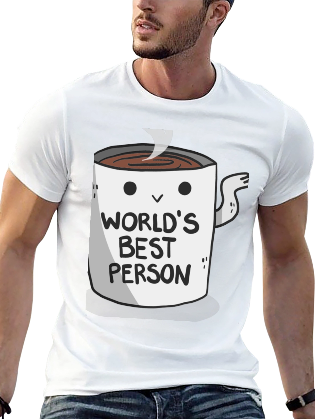 Worlds Best Person Coffee Mug Graphic T-Shirt