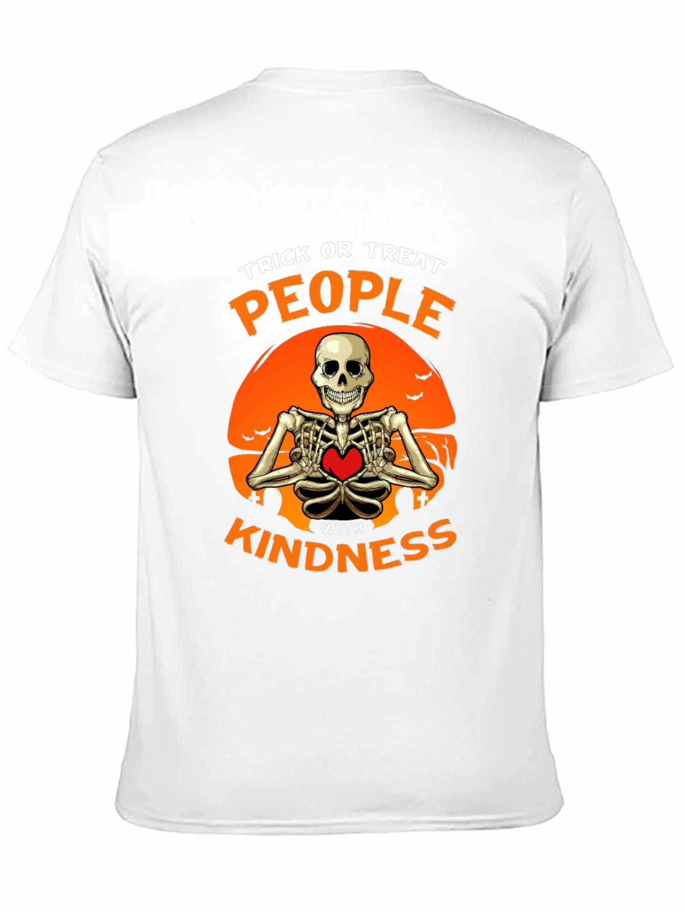 Trick or Treat Kindness Skeleton Halloween T-Shirt
