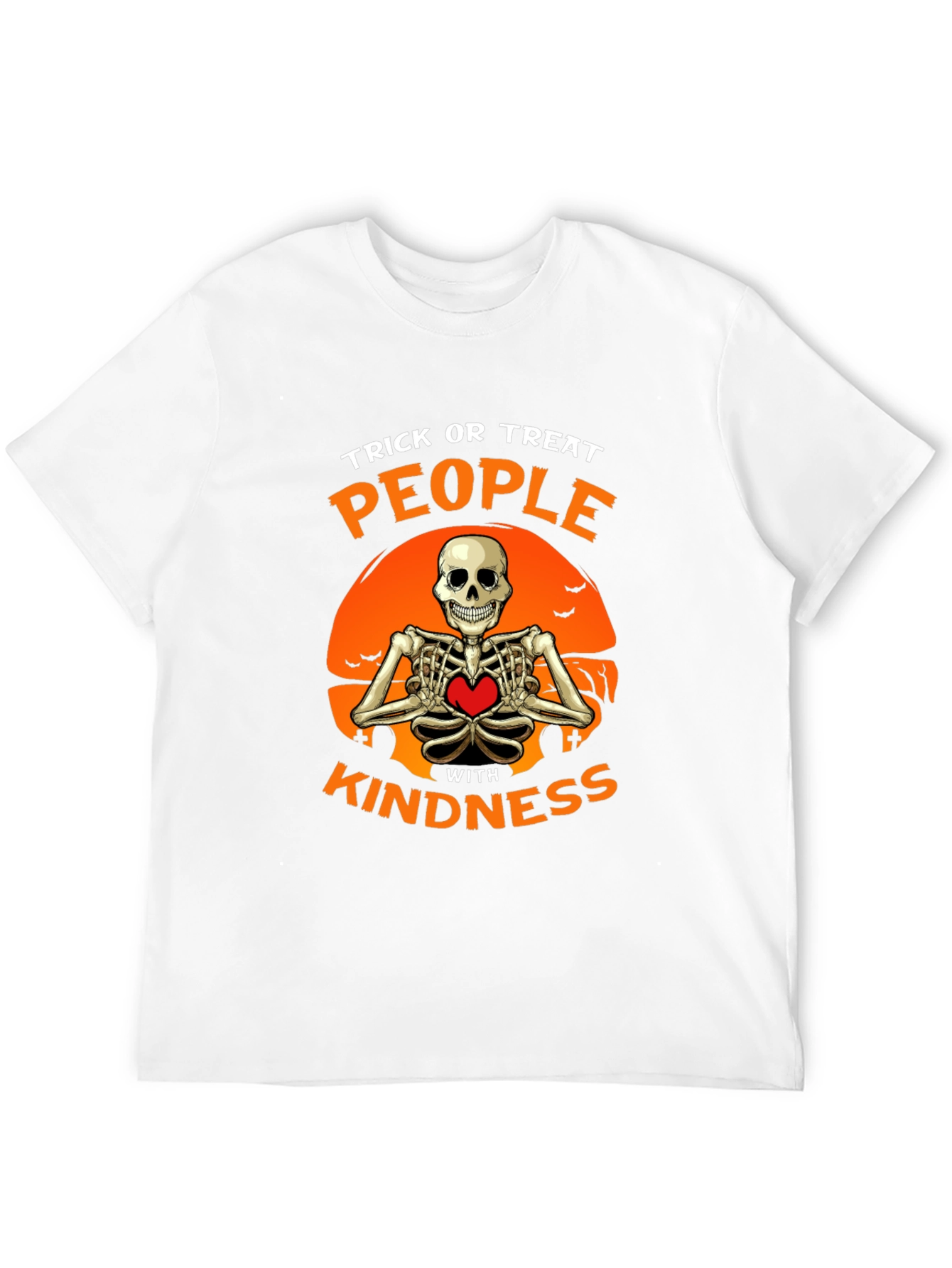 Trick or Treat Kindness Skeleton Halloween T-Shirt
