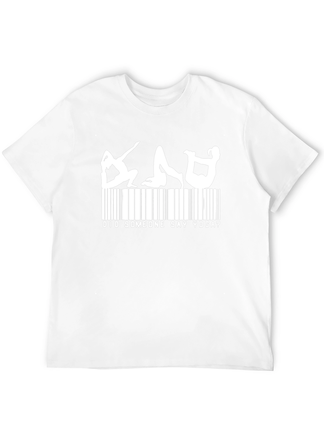 Yoga Barcode Mens Black T-Shirt