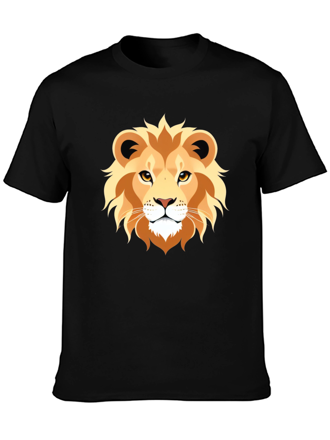 Lion Graphic Tee - Bold Animal Print T-Shirt